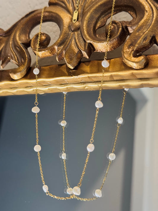 Hazel Pearl Beaded Necklace