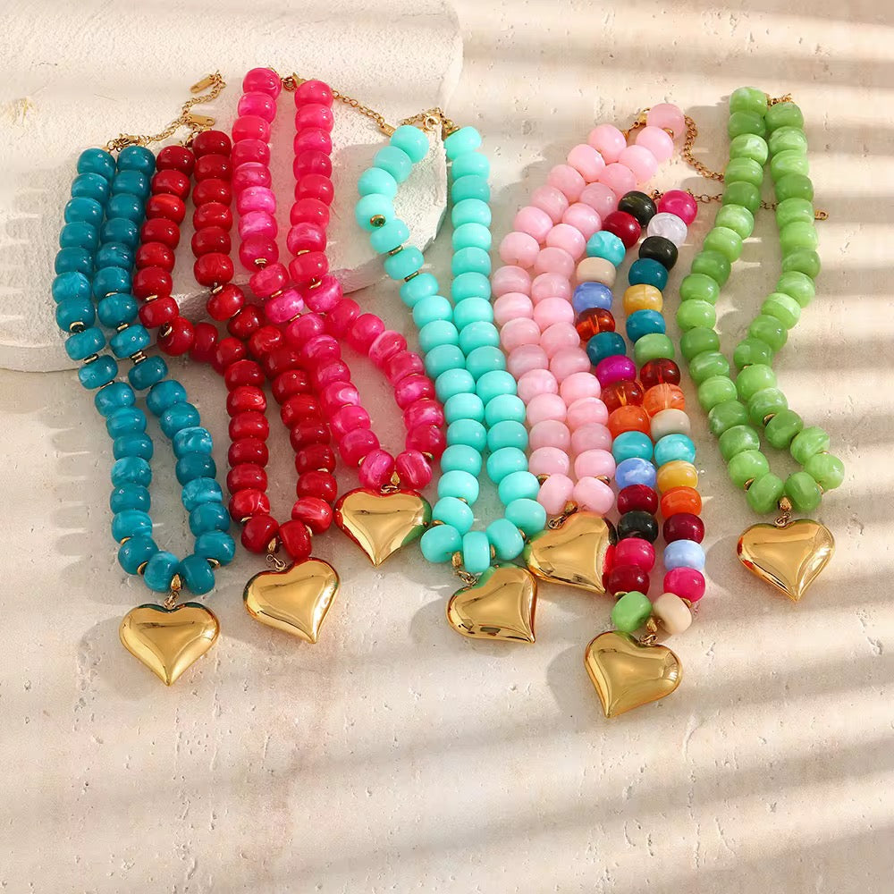 Poppy Beaded Necklace PREORDER