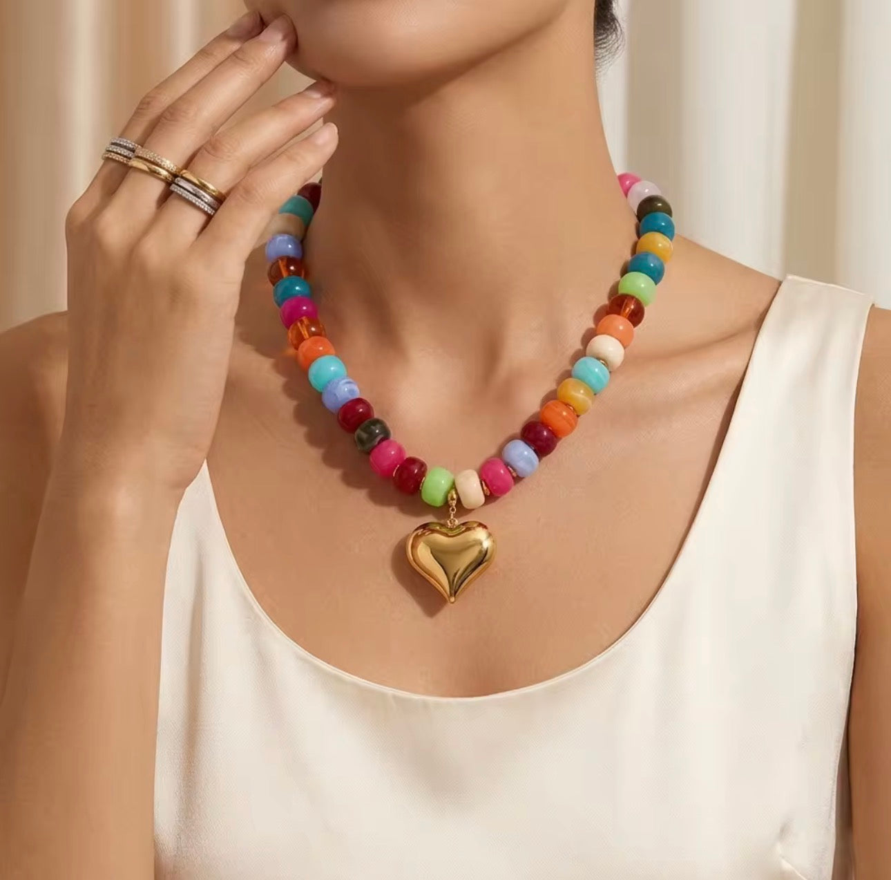 Poppy Beaded Necklace PREORDER
